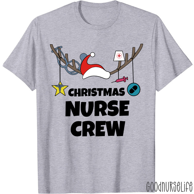 Antlers Nurse Christmas T-Shirt