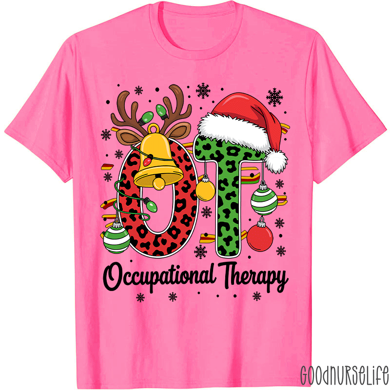 Leopard Printed OT Christmas T-Shirt
