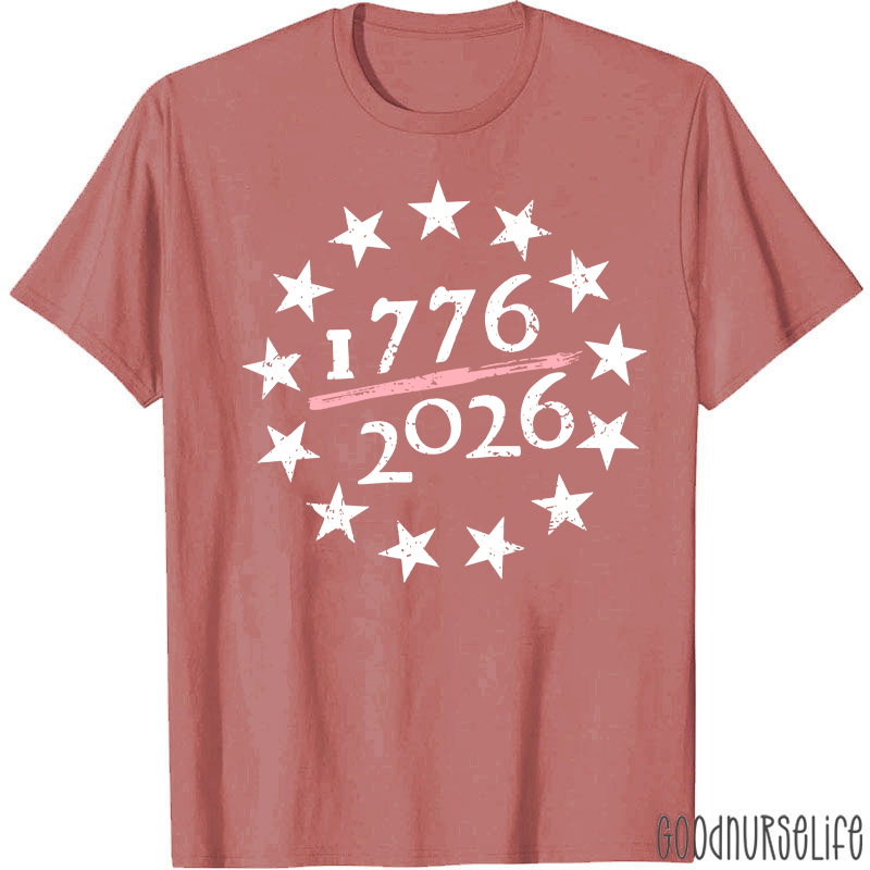 USA 250th Anniversary Nurse T-Shirt