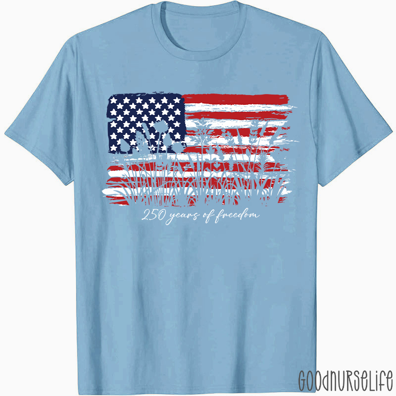 Land Of The Free Home Of The Brave Nurse T-Shirt