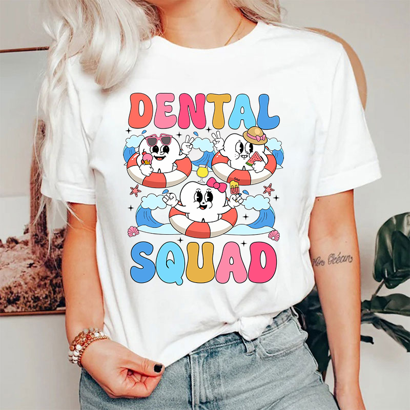 Happy Summer Dental Squad Dentist Summer T-Shirt