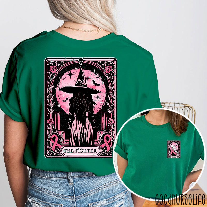 Personalized The Fighter Tarot Nurse Two Sided T-Shirt