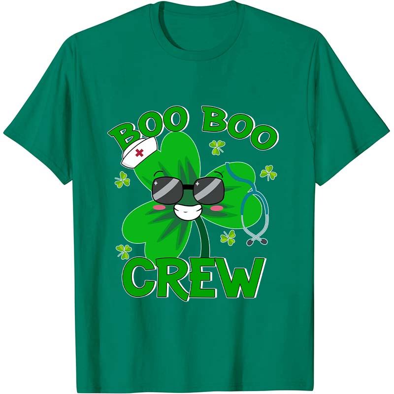 Boo Boo Crew Clover  Nurse T-Shirt