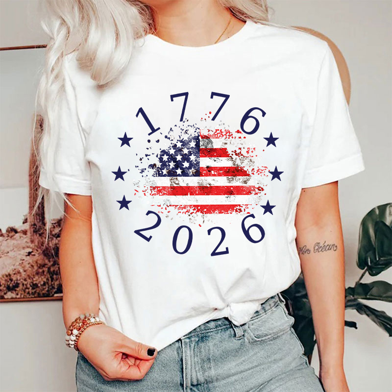 USA 250th Anniversary 1776-2026 Nurse T-Shirt