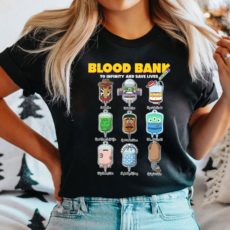 Blood Bank To Infinity And Save Lives T-shirt