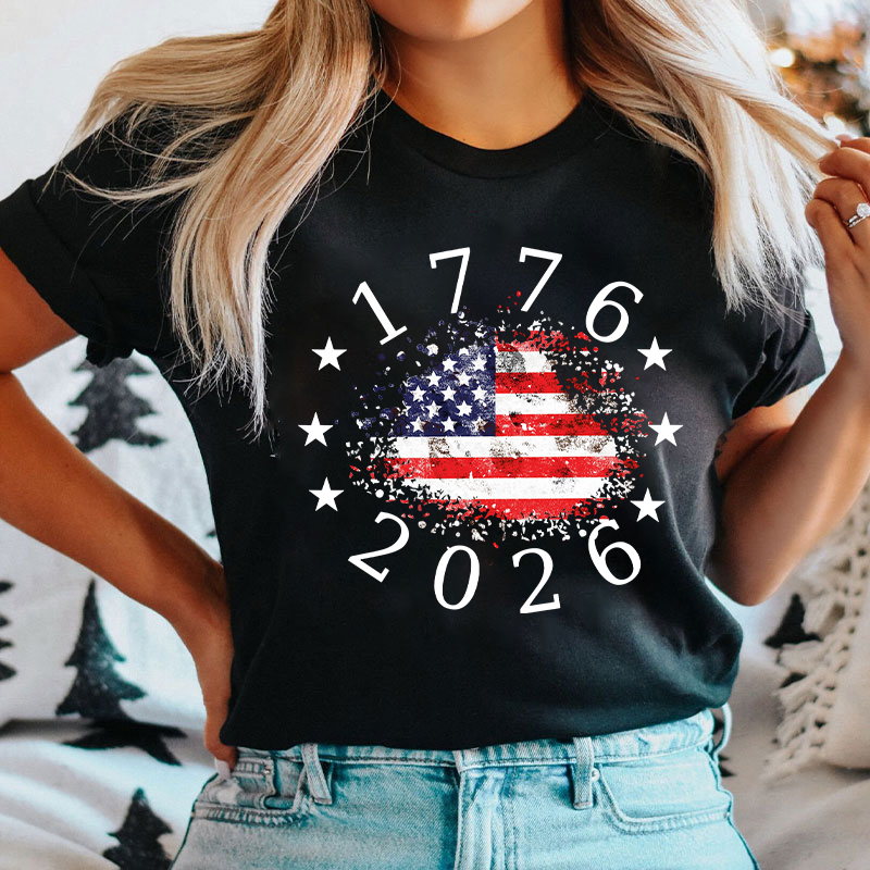 USA 250th Anniversary 1776-2026 Nurse T-Shirt