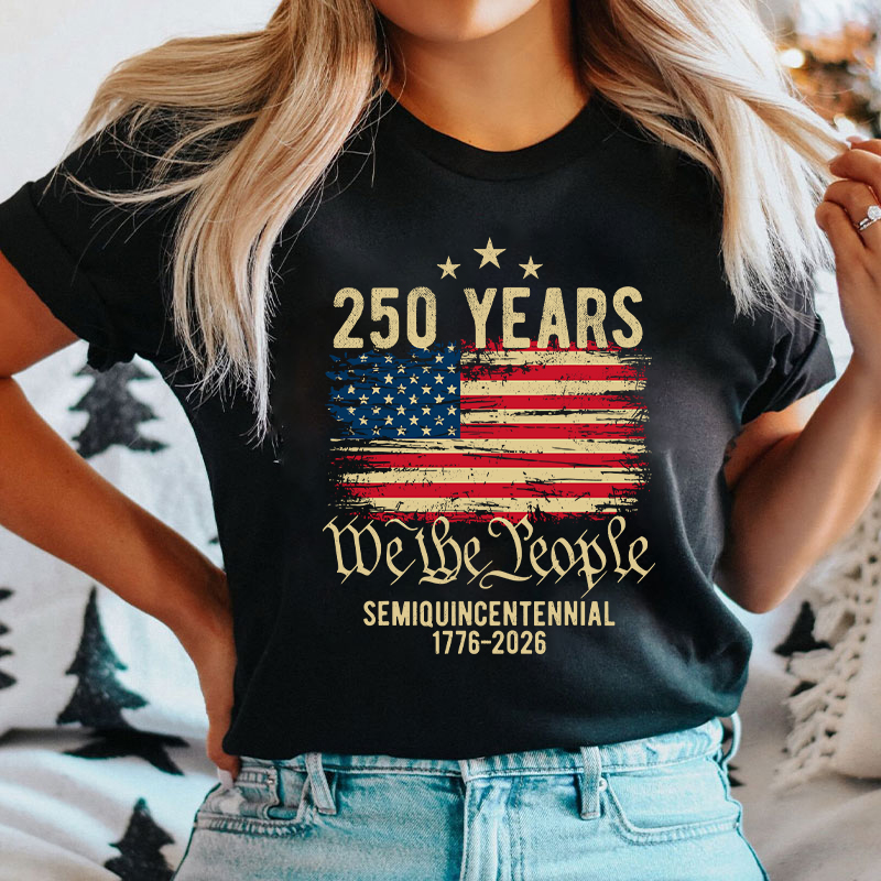 250 Years We The People Semiquincentennial 1776-2026 Nurse T-Shirt