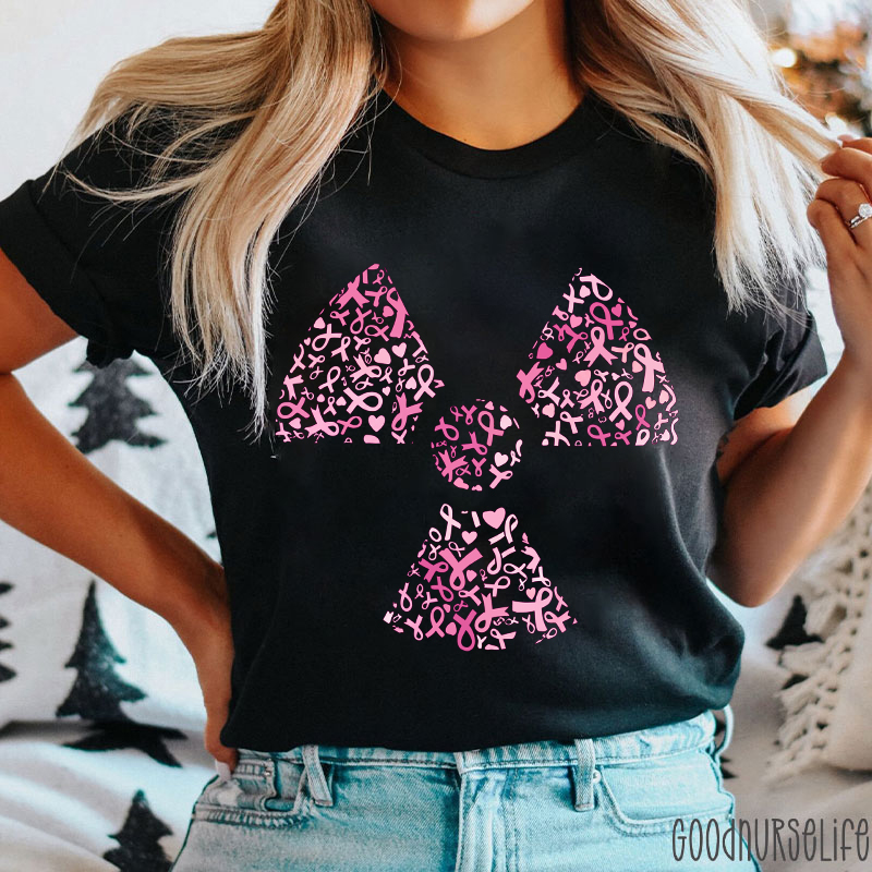 Breast Cancer Awareness Radiation Symbol T-Shirt