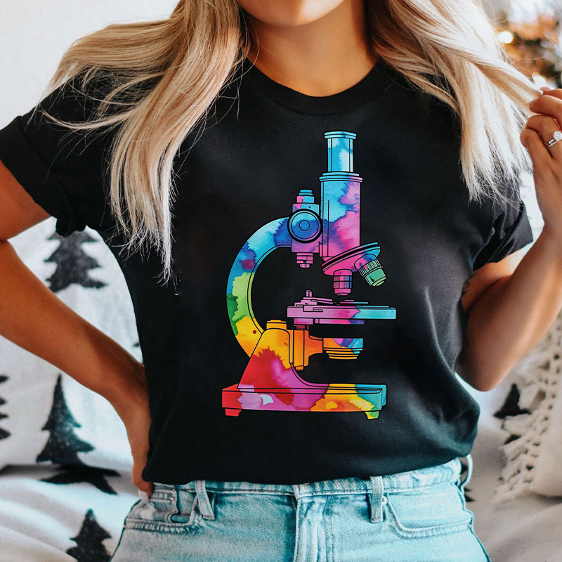 Tie Tye Style Microscope T-shirt