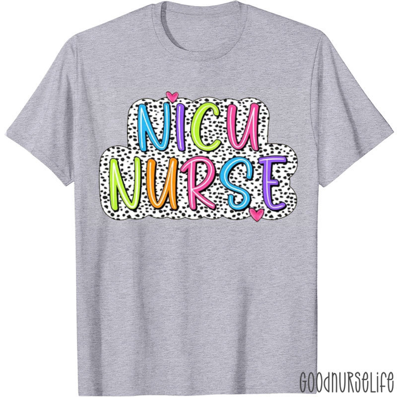 Personalized Cute Polka Dot Department Nurse T-Shirt