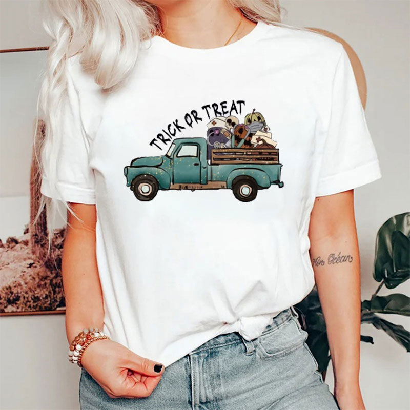 Spooky Truck Of Treats Nurse T-Shirt