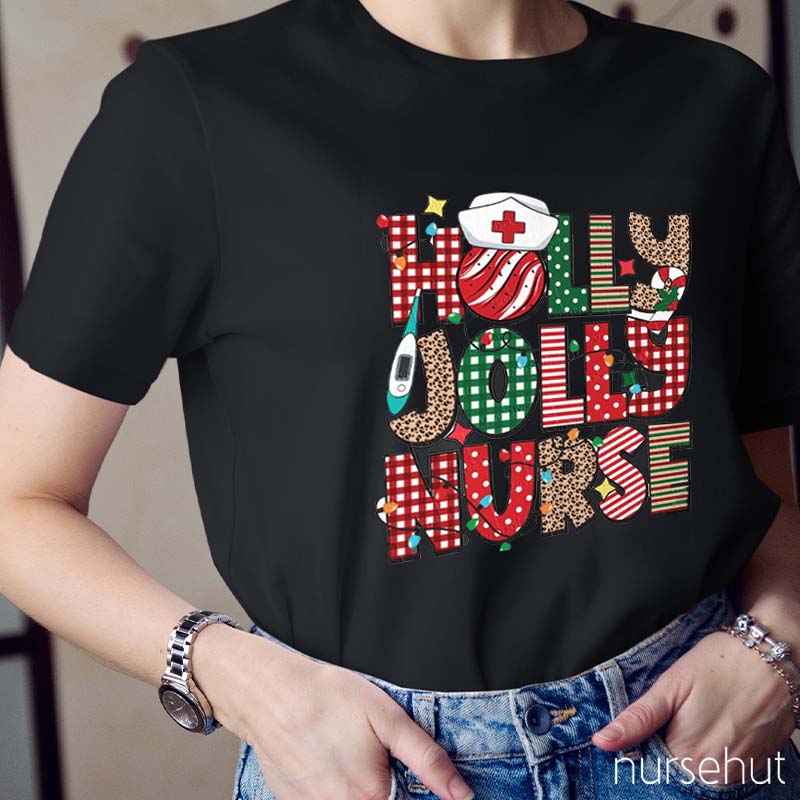 Holly Jolly Nurse T-Shirt