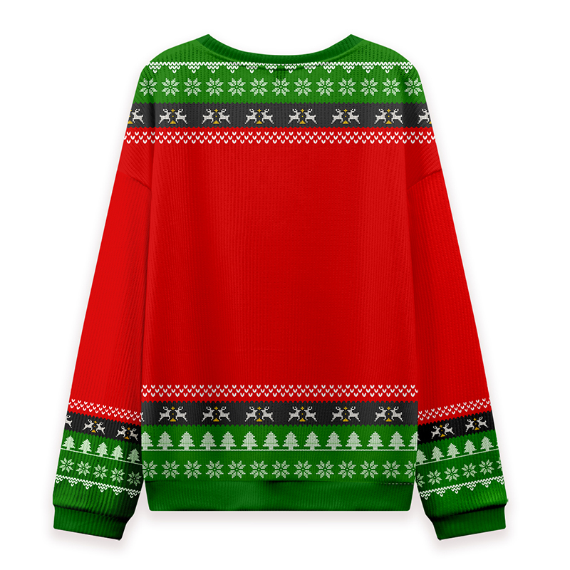 Silent Night Nurse Ungly Knit Sweatshirt