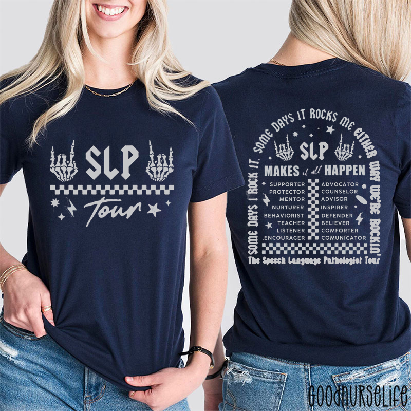 Speech Language Pathologist Tour Two Sided T-Shirt