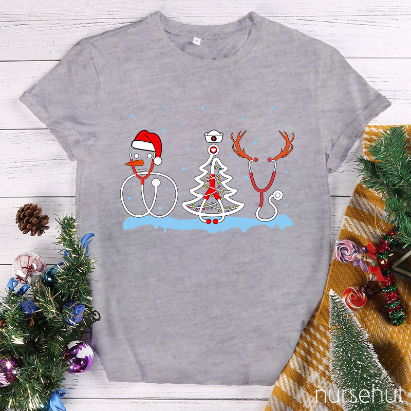 Hope It's Going To Be A White Christmas Nurse T-Shirt