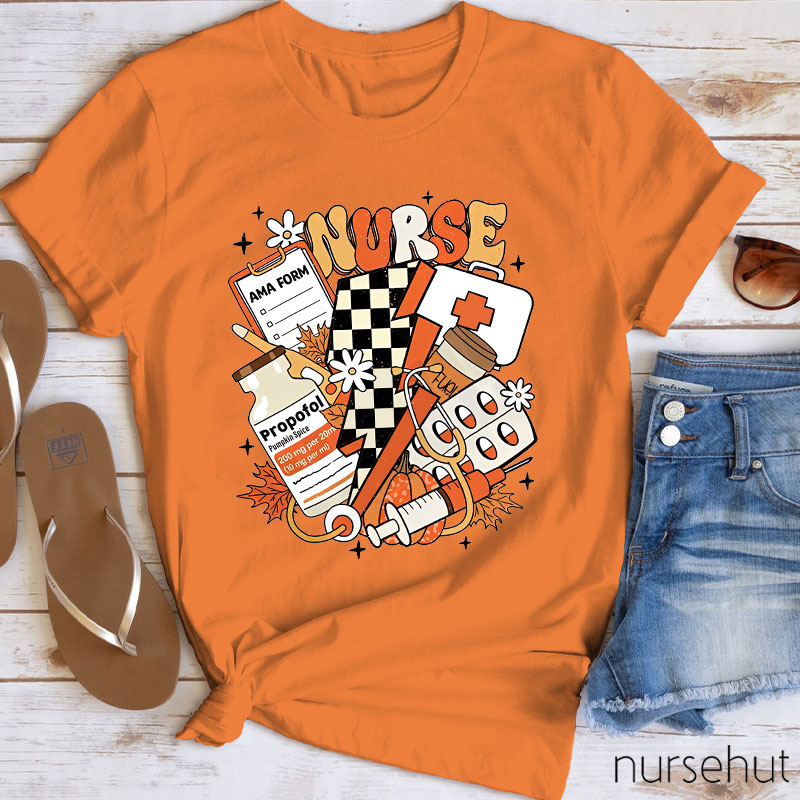 Autumn Nurse Life Nurse T-Shirt