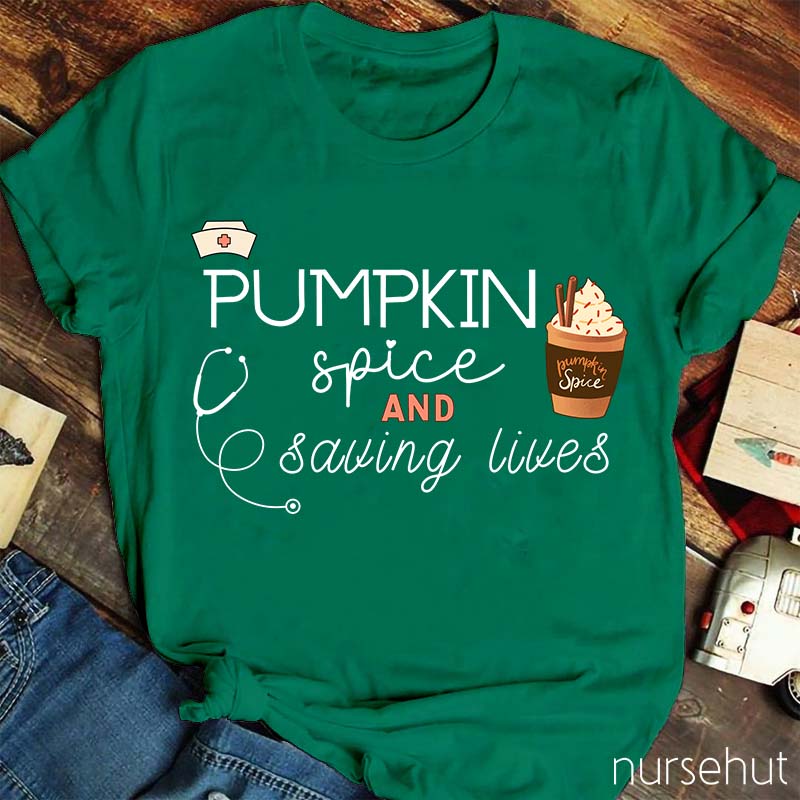 Pumpkin Spice Nurse T-Shirt