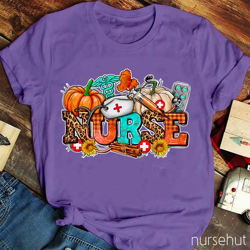 Nurse With Fall Element Nurse T-Shirt