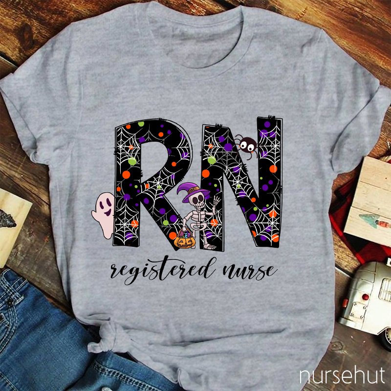 Personalized Halloween Crew Nurse T-Shirt