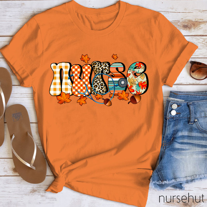 Autumn Nurse Life Nurse T-Shirt