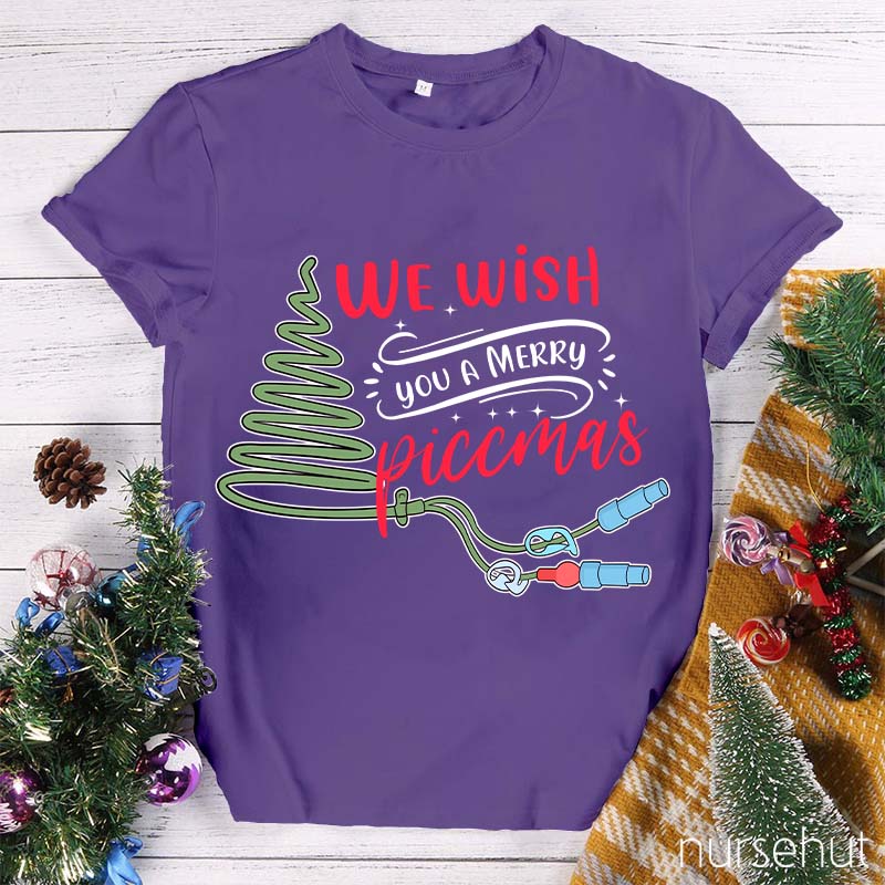 We Wish You A Merry Piccmas Nurse T-Shirt