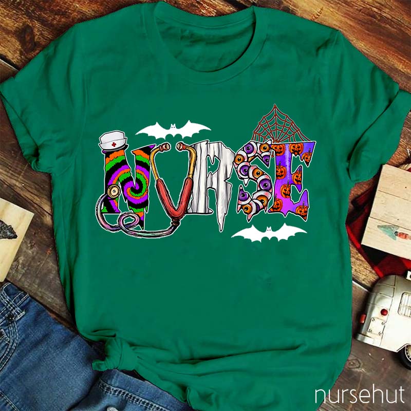 Spooky Halloween Nurse T-Shirt
