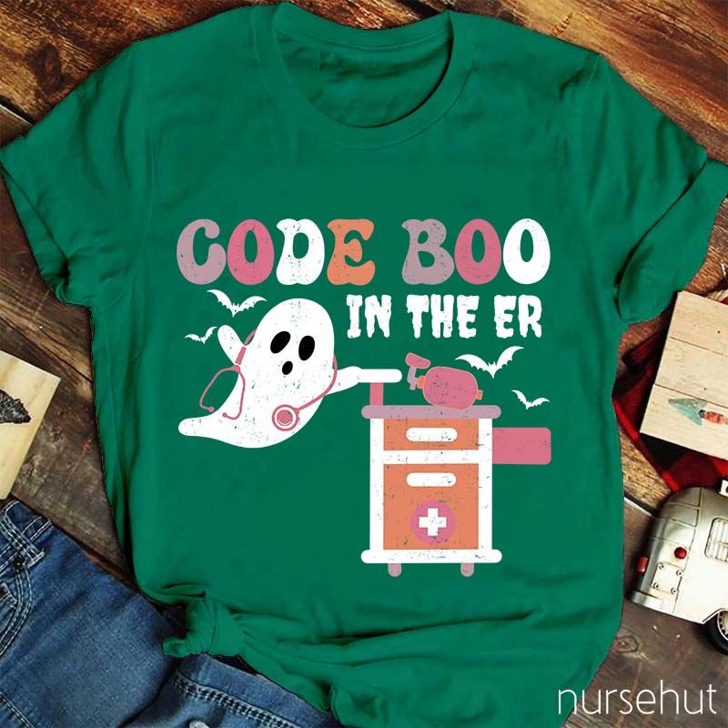 Code Boo In The ER Nurse T-Shirt