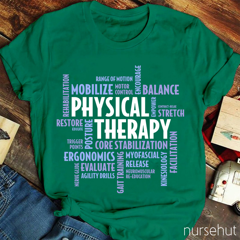 Physical Therapy Ergonomics Mobilize Nurse T-Shirt