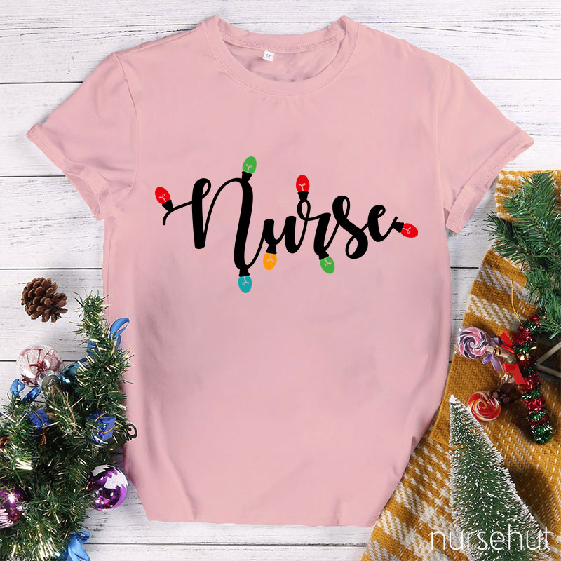 Christmas Light Nurse T-Shirt