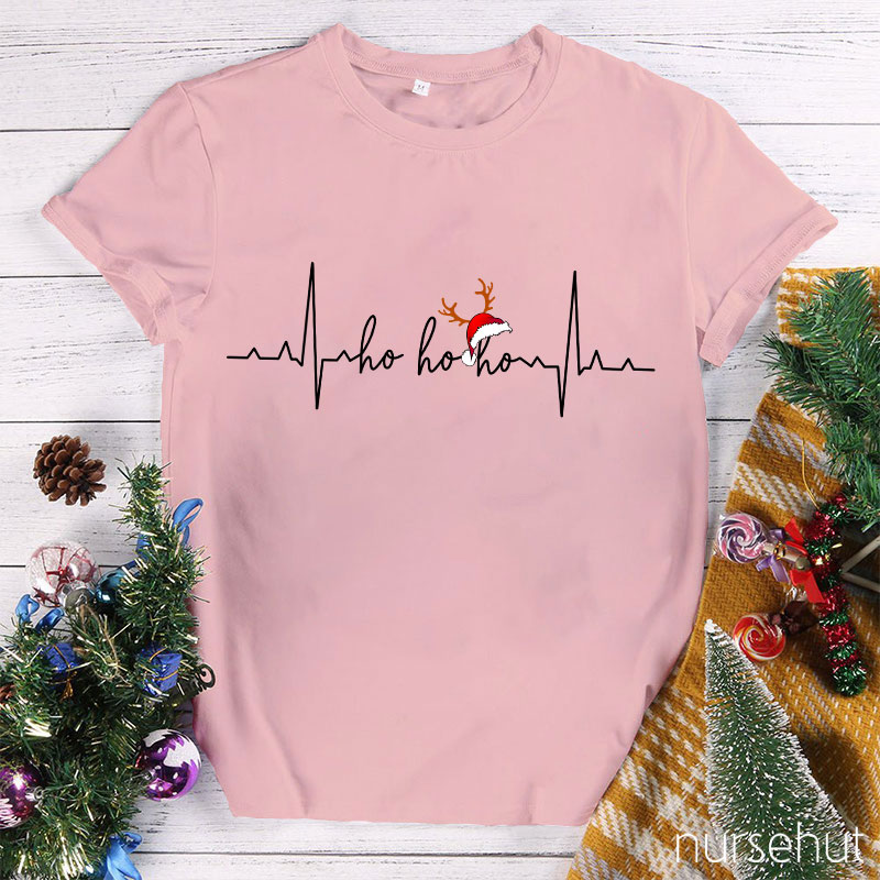 The Heart Beats Before Christmas Are Happy Nurse T-Shirt