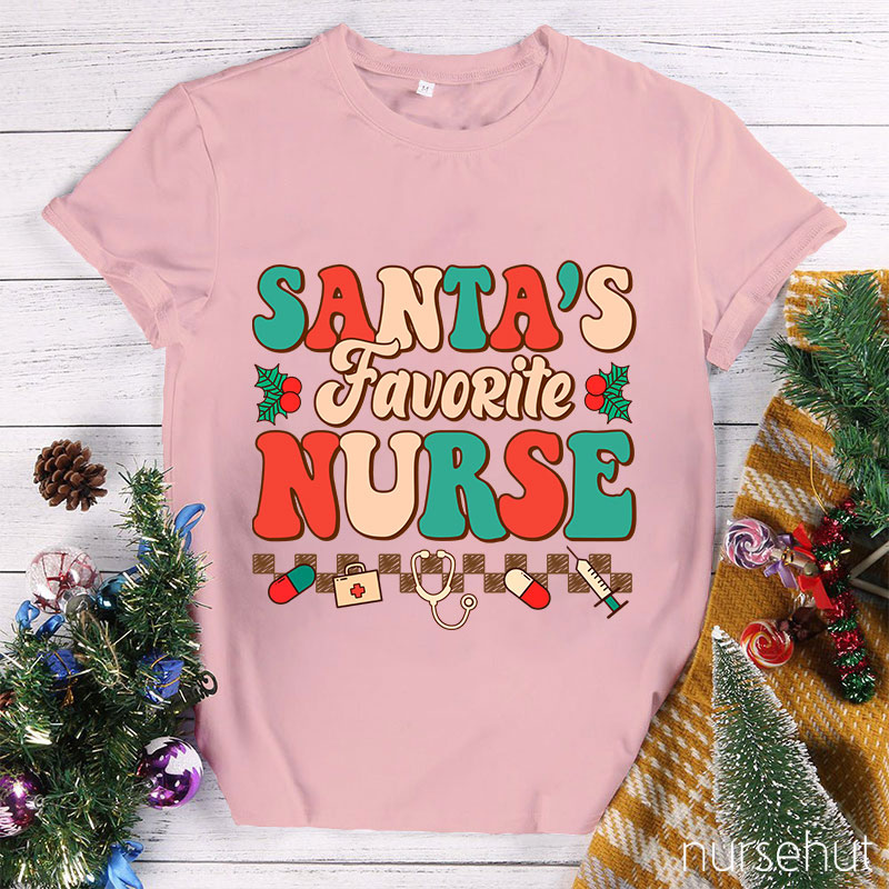 I'm Santa's Favorite Nurse T-Shirt