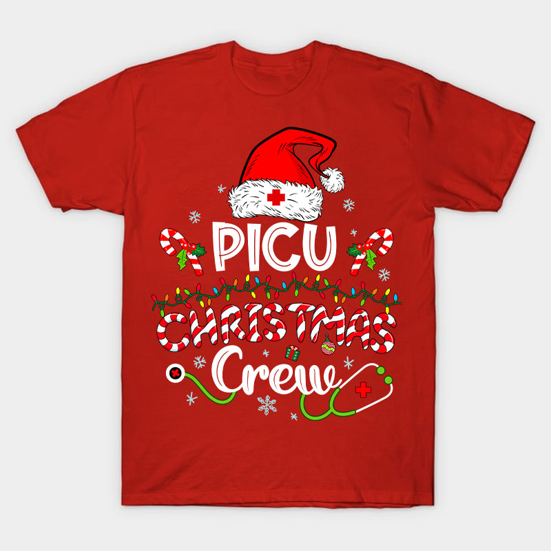 Personalized Christmas Crew Nurse T-Shirt