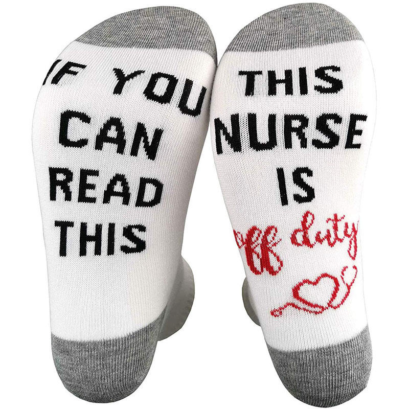 This Nurse Is Off Duty Nurse Socks