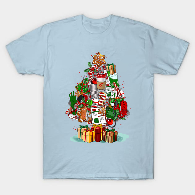 Nurse Christmas Tree Nurse T-Shirt