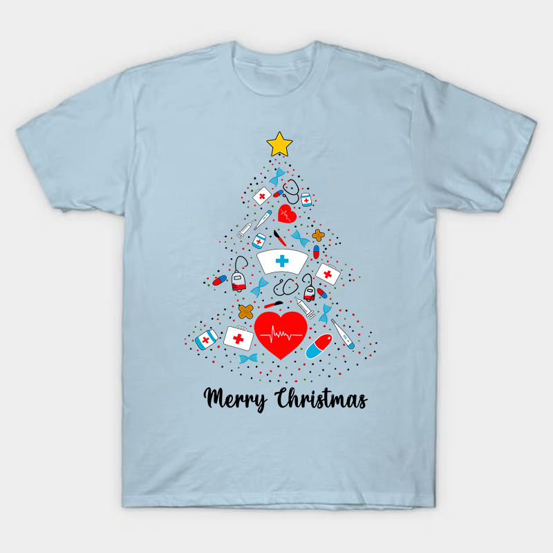 This Is The Nurse's Christmas Tree Nurse T-Shirt