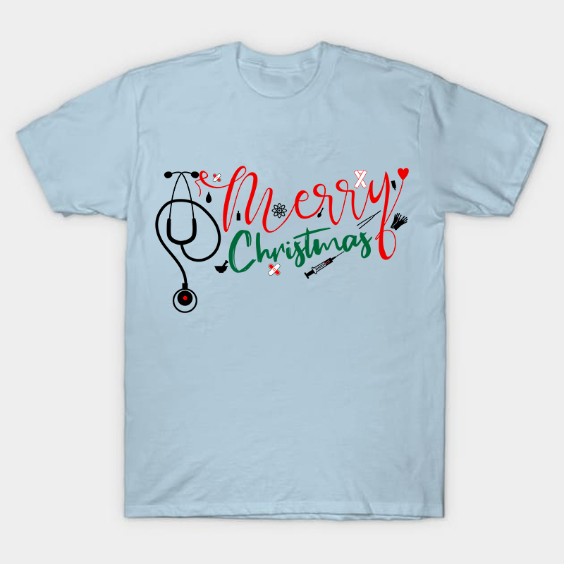 Nurse's Happiest Day Merry Christmas Nurse T-Shirt