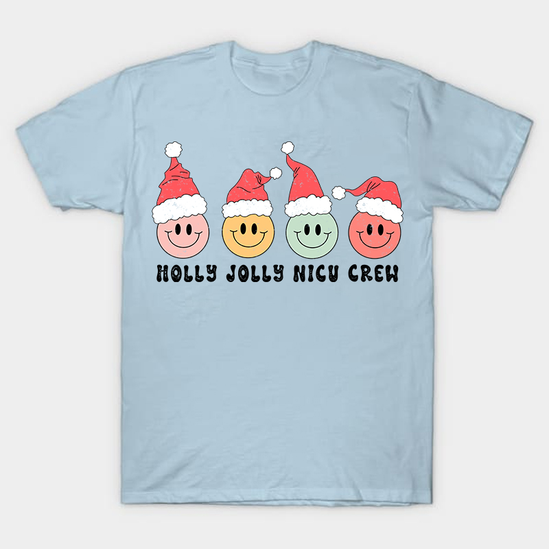 Holly Jolly Nicu Crew Nurse T-Shirt