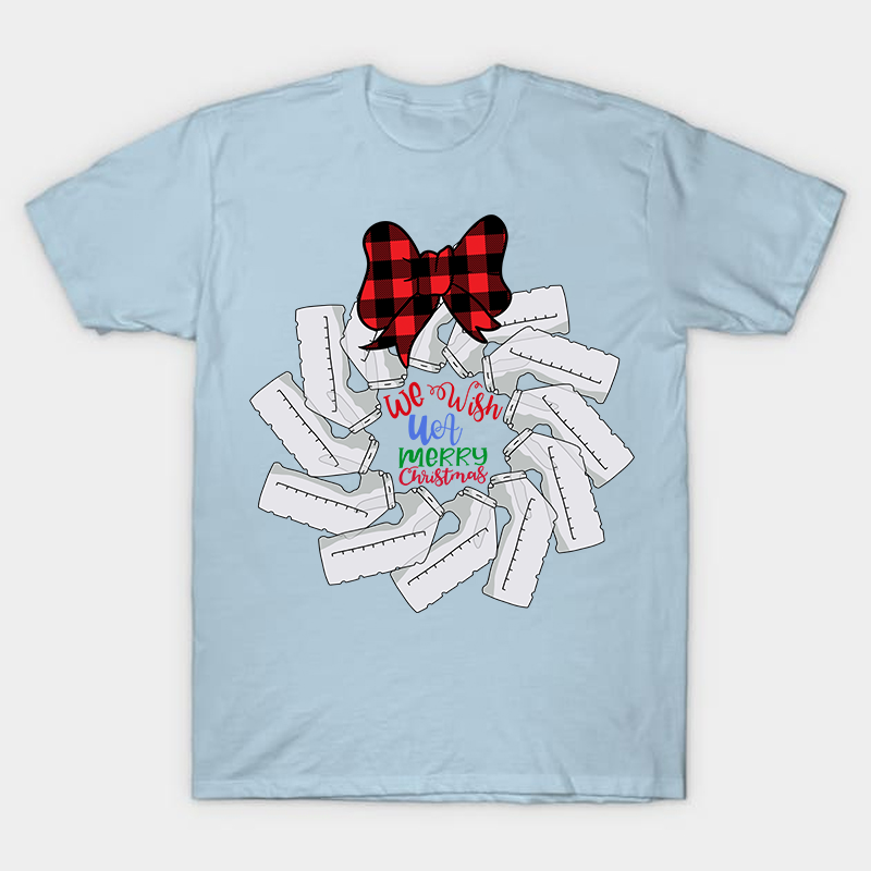 We Wish Merry UA Christmas Nurse T-Shirt
