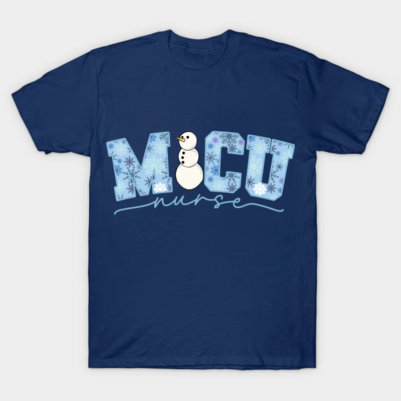 Personalized Snowflakes Nurse T-Shirt