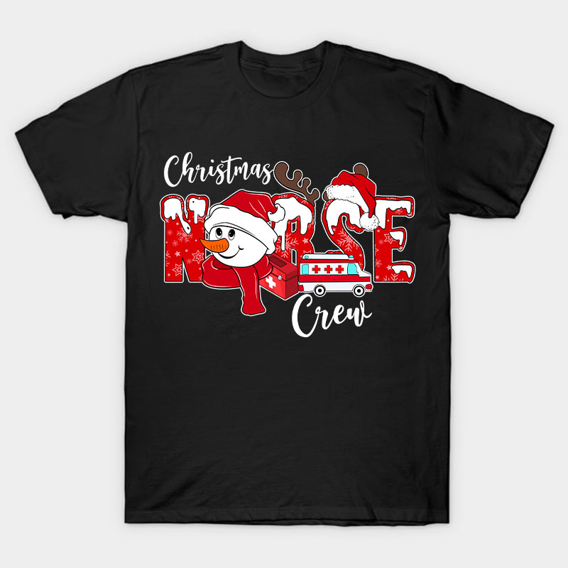 Christmas Nurse Crew Nurse T-Shirt