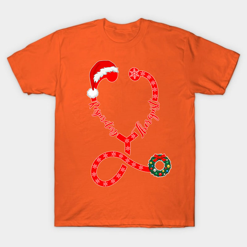 Personalized Christmas Stethoscope Nurse T-Shirt
