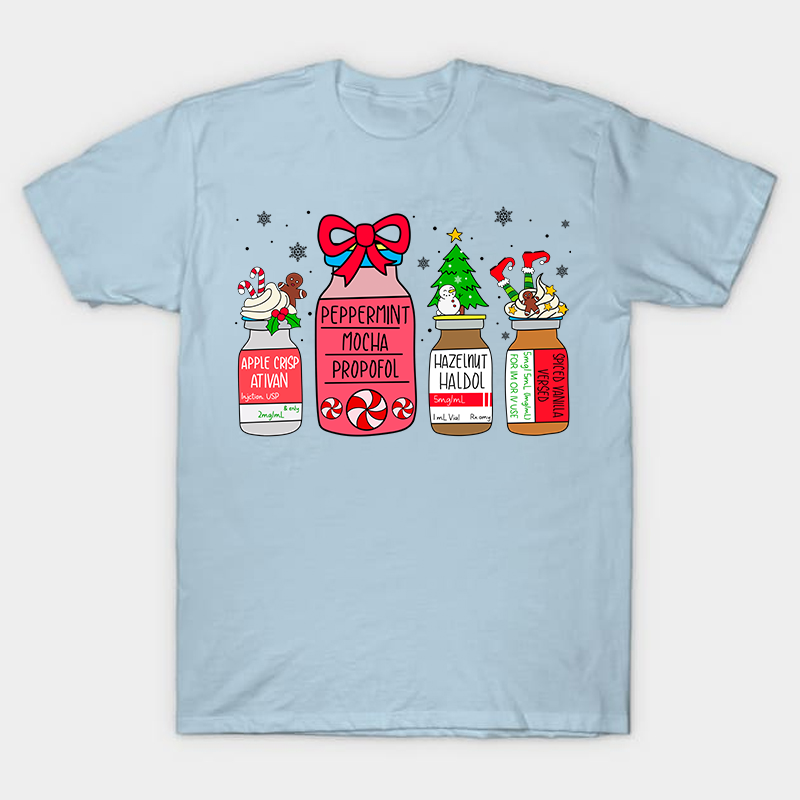 Peppermint Mocha Propofol Christmas Nurse T-Shirt