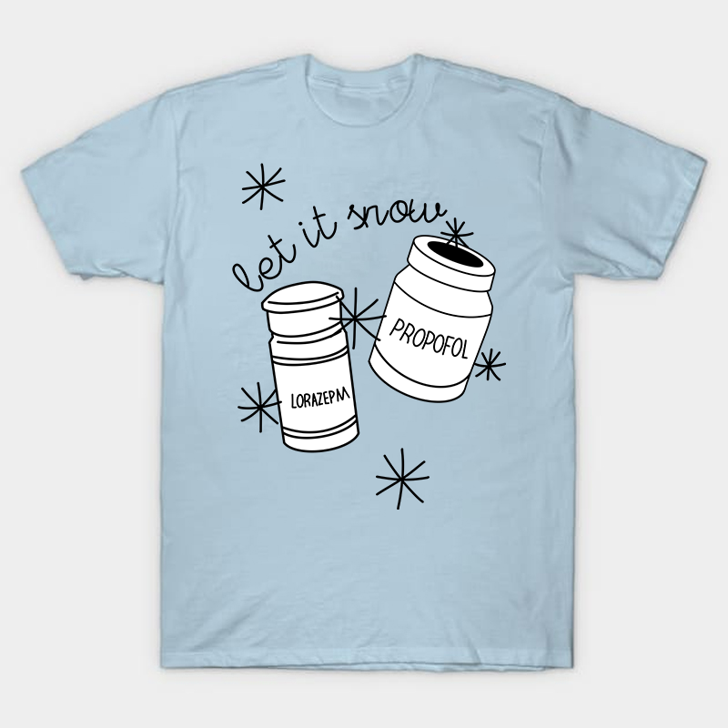 Let It Snow Nurse T-Shirt