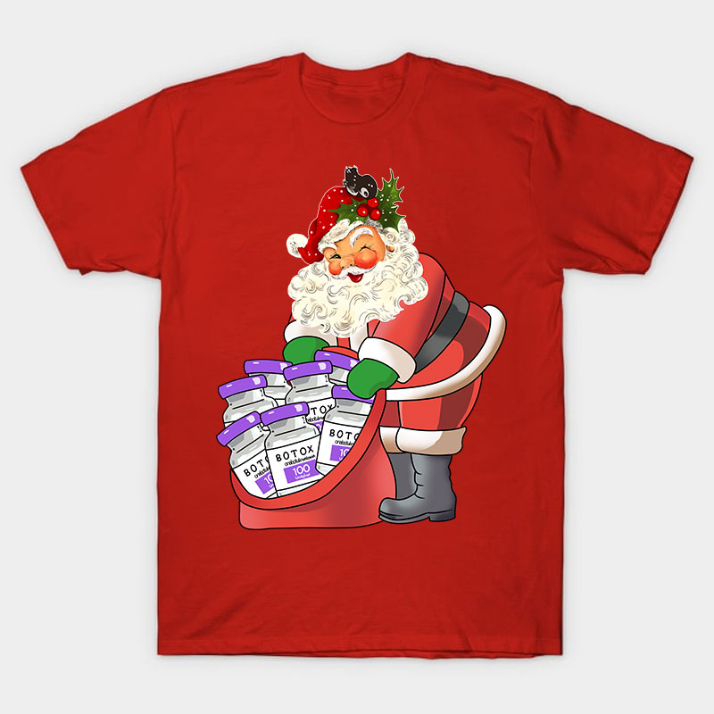 Santa Claus Brings Christmas Botox Nurse T-Shirt