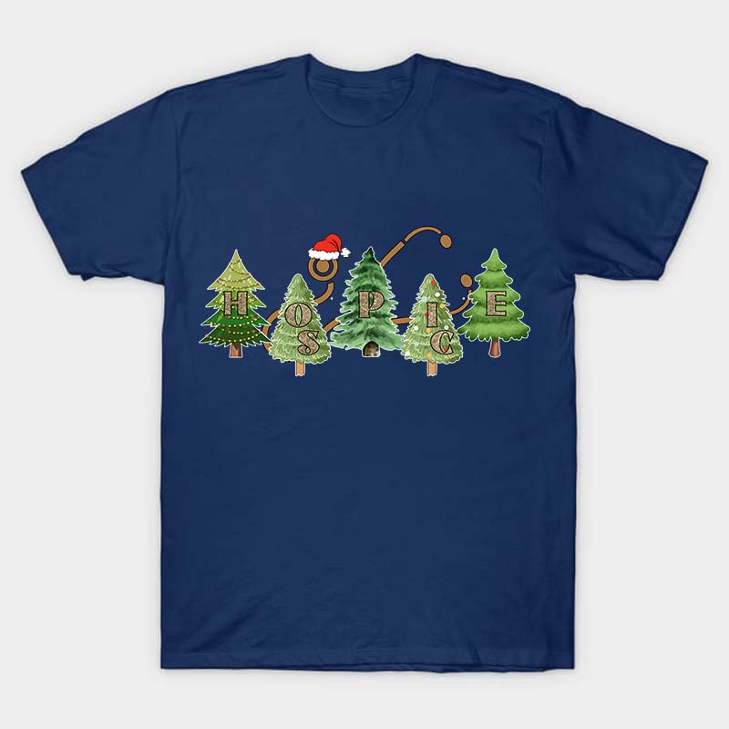 Hospice Christmas Tree Nurse T-Shirt