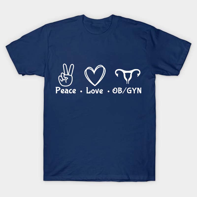 Peach Love OBGYN Nurse T-Shirt