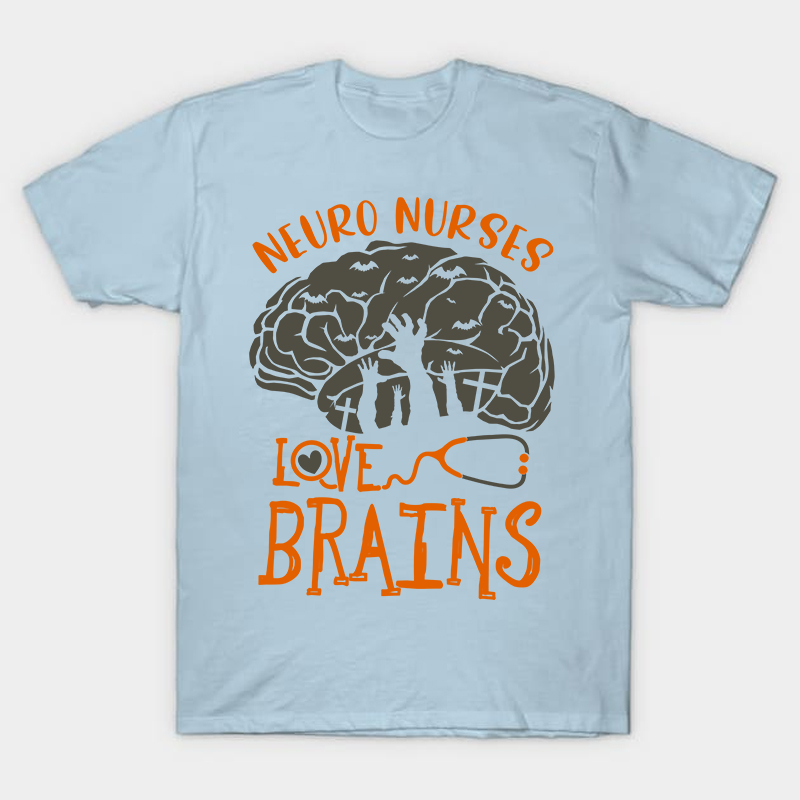 Neuro Nurses Love Brains Nurse T-Shirt