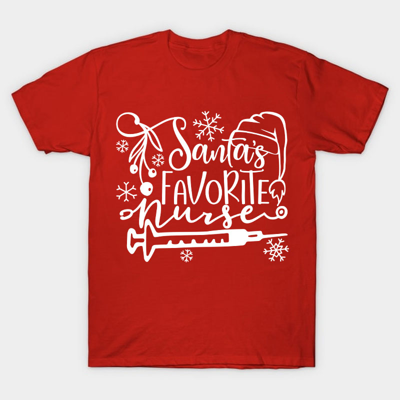 Santa's Favorite Nurse T-Shirt