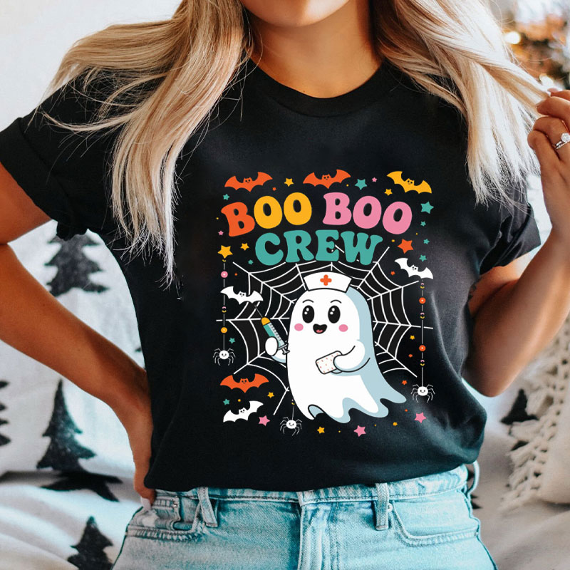 Boo Boo Crew Cute Inject Ghost Nurse T-Shirt