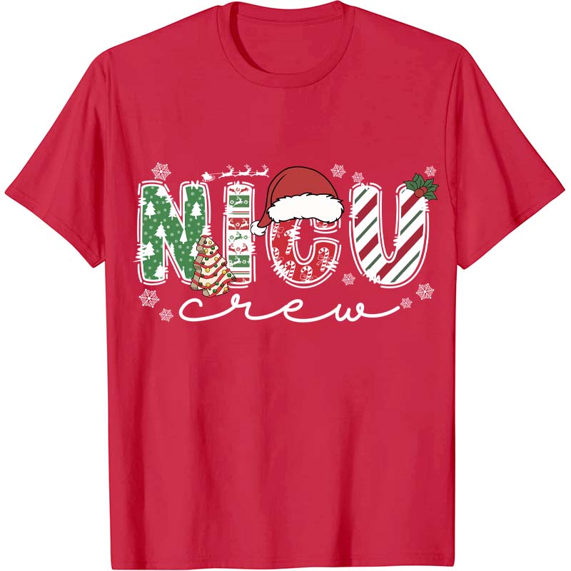 Personalized Christmas Crew Nurse T-Shirt